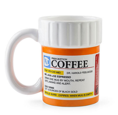 Creative Prescription Ceramic Medicine Bottle Coffee Mug