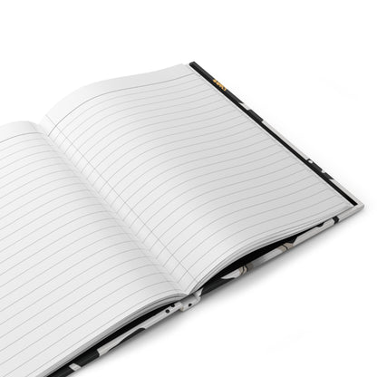 Hardcover Floral Journal Matte finish, modern notebook