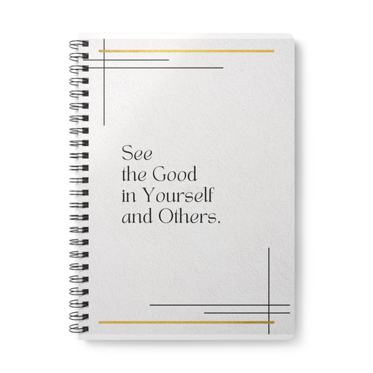 Positive Affirmation Journal — Wirebound A5 Softcover Notebook for Self-Love & Mental Health Gift