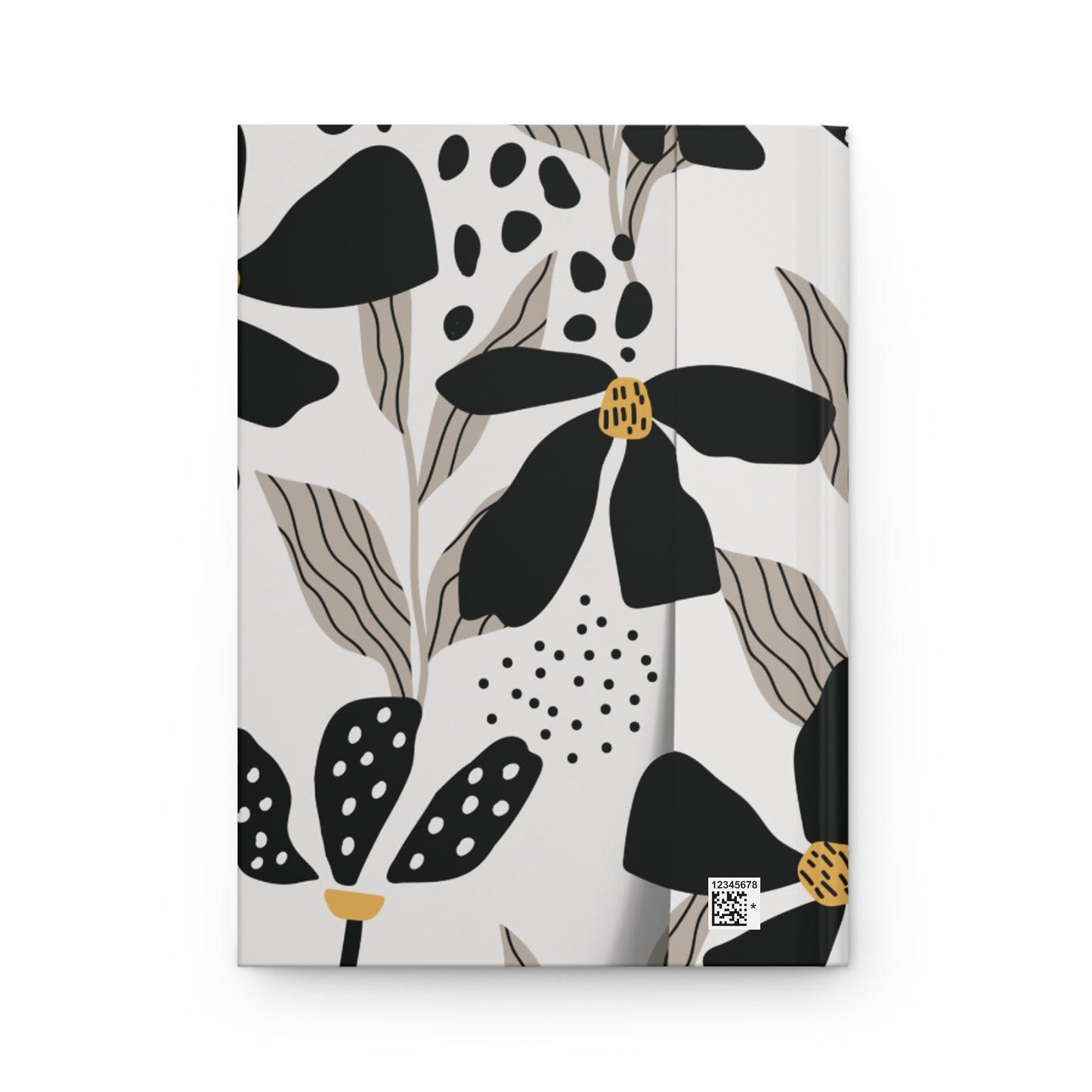 Hardcover Floral Journal Matte finish, modern notebook