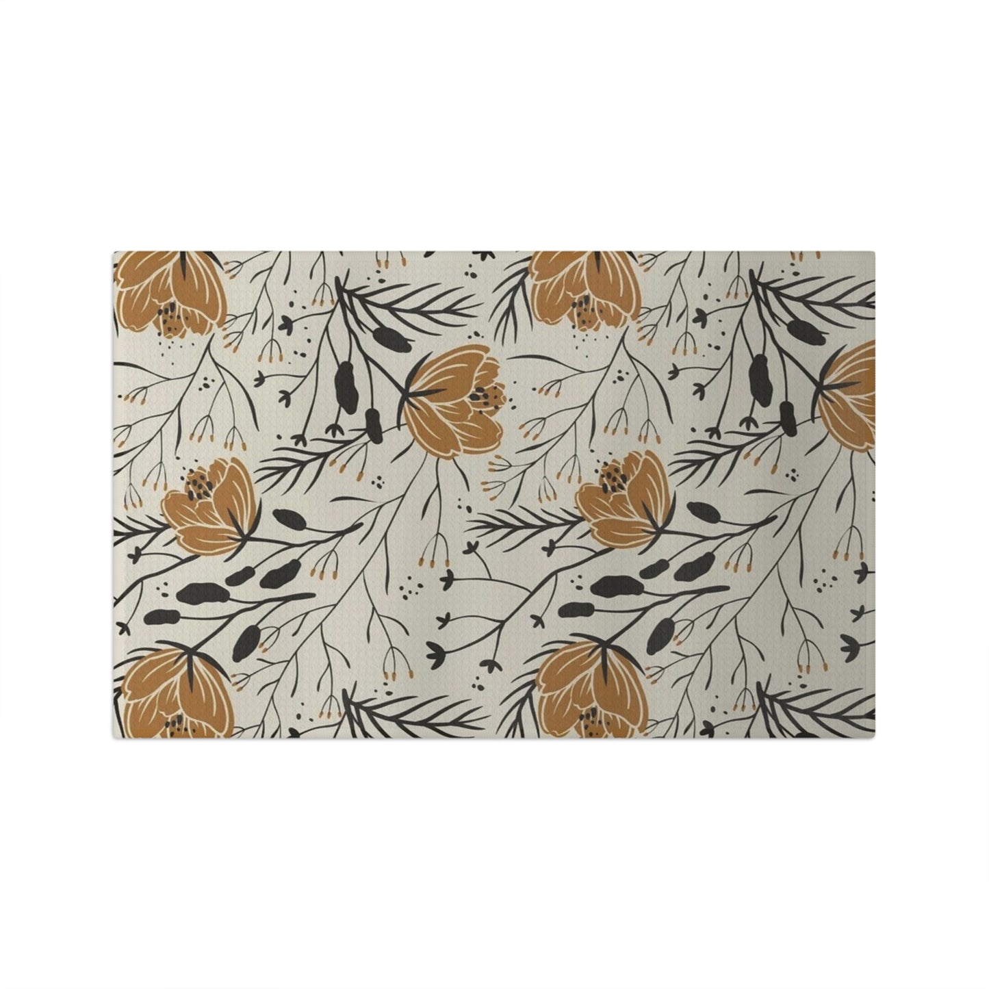 Botanical Bloom Floral Microfiber Tea Towel