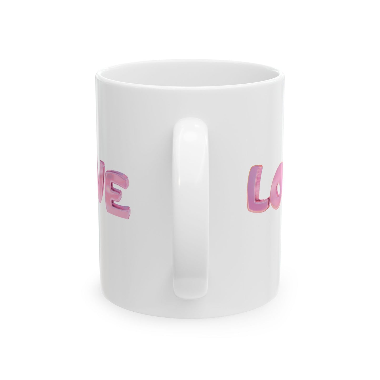 Pink Love Heart Coffee Mug 11oz 15oz