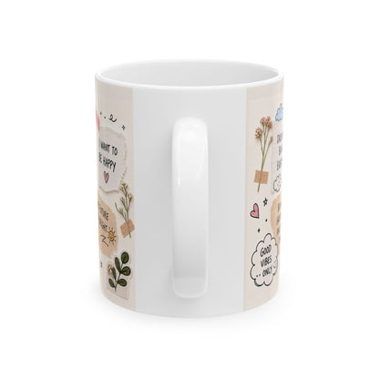 Overthinking Anxiety Mug | Mental Health Gift | Positive Affirmation Mug | Cozy Self Care Gift