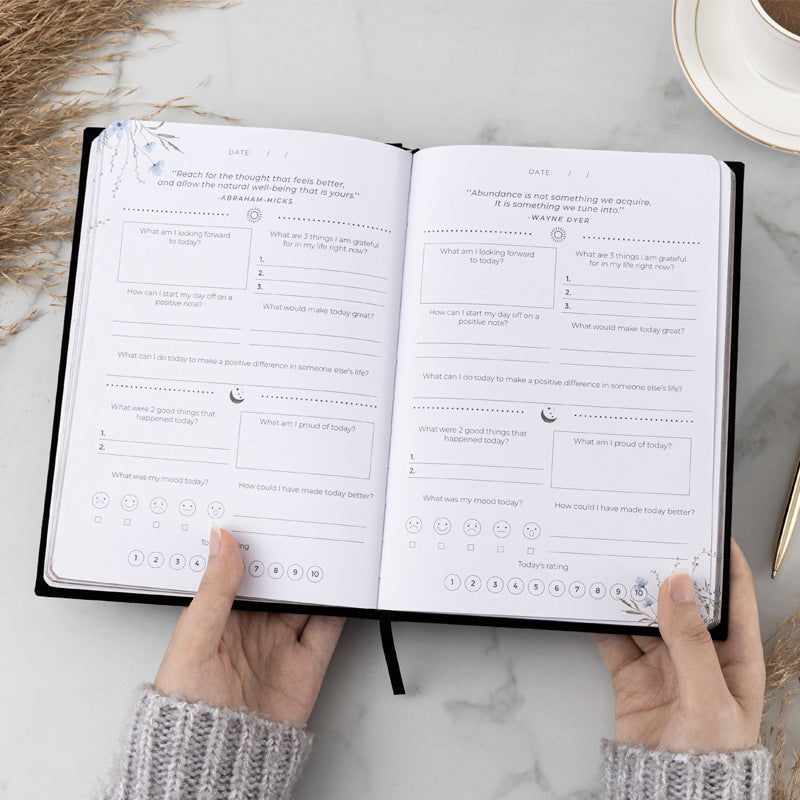 A5 Gratitude Journal for Self-Care and Planning