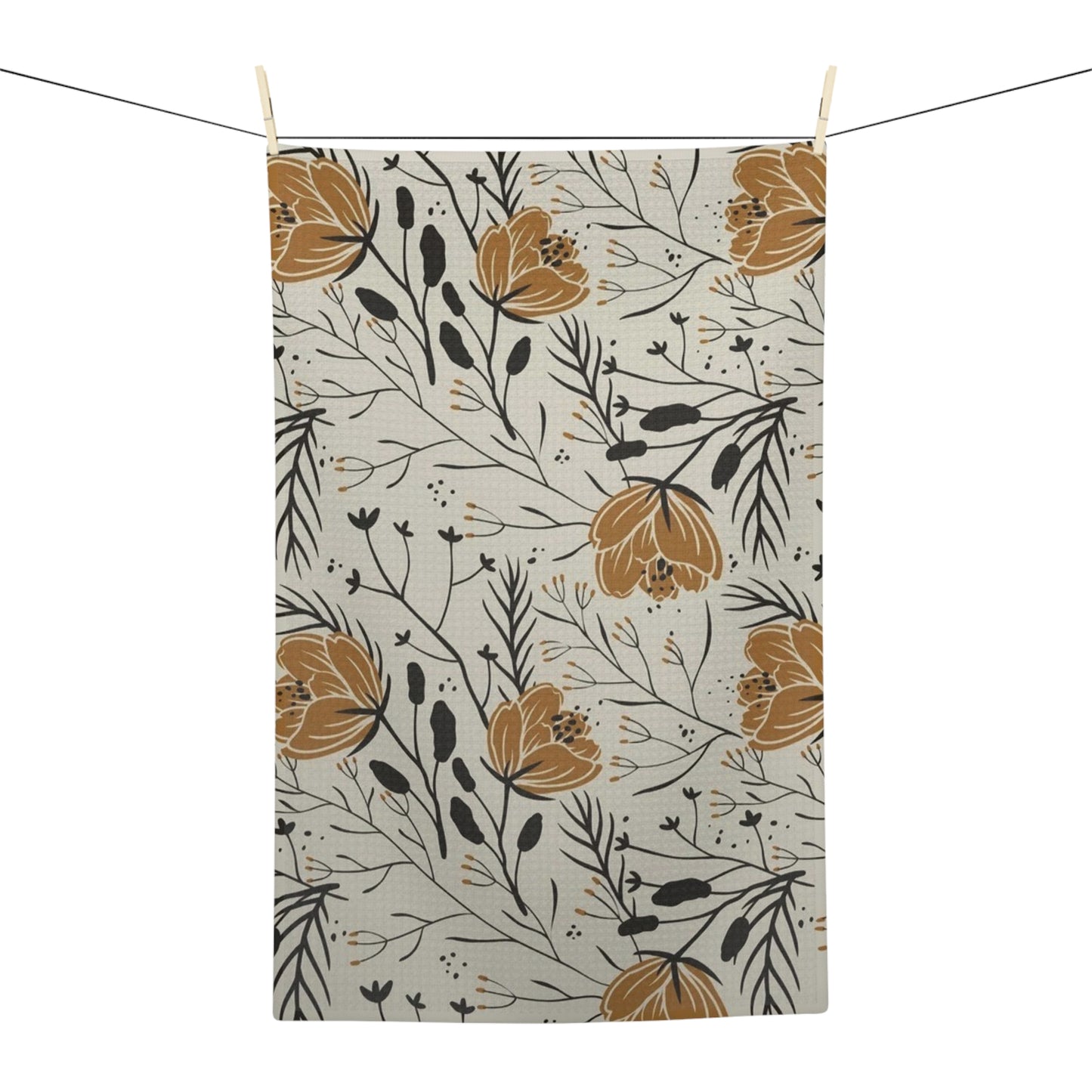Botanical Bloom Floral Microfiber Tea Towel
