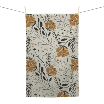 Botanical Bloom Floral Microfiber Tea Towel