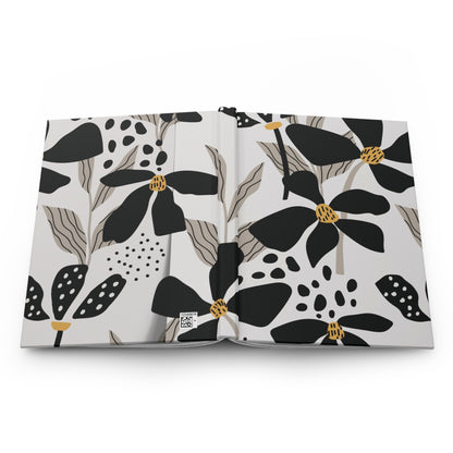 Hardcover Floral Journal Matte finish, modern notebook